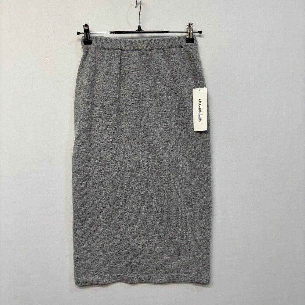 NWT Vintage Outlander Wool Angora Rabbit Hair Midi Skirt Size Small C066 -3